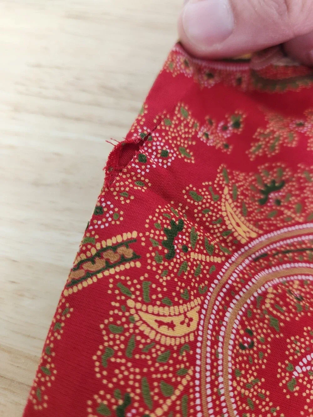 Pottery Barn Paisley Euro Sham Set Of 2 Pillowcase French Cottage NOS Red
